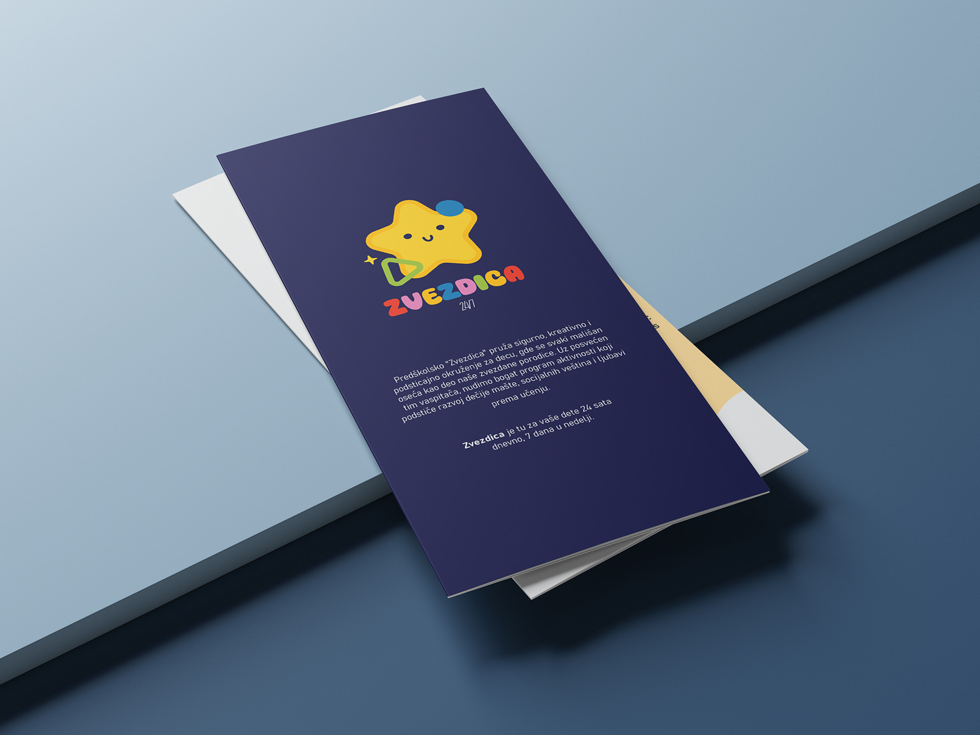 Brochure mockup for ''Zvezdica''