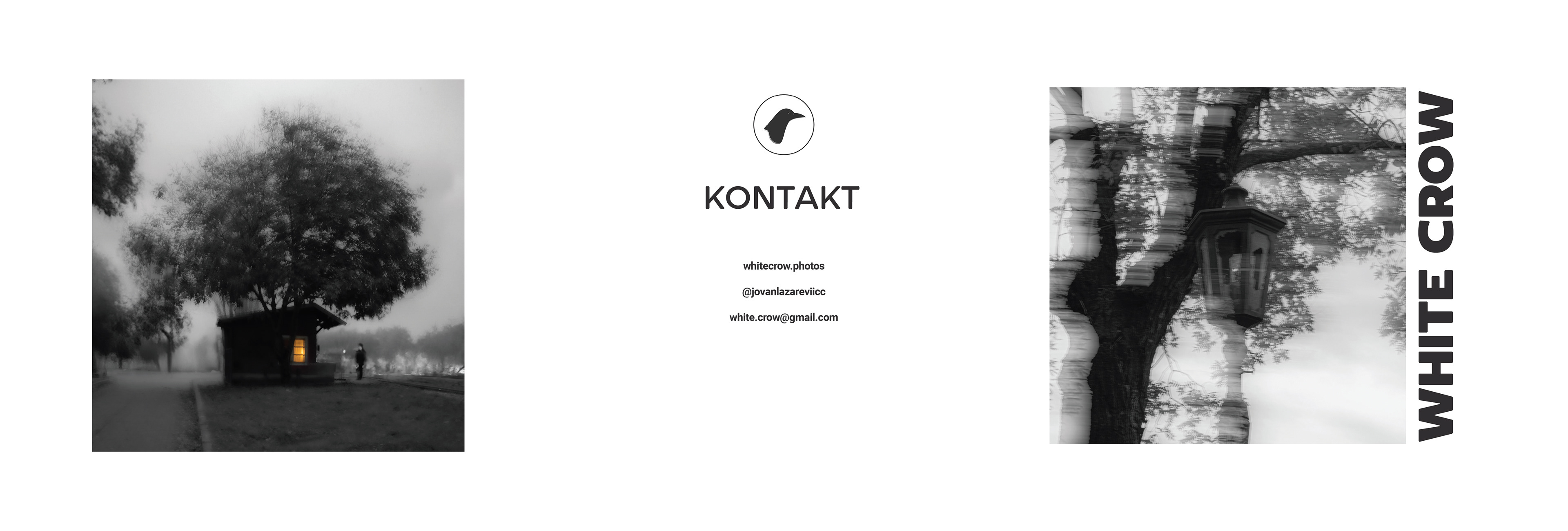 Brochure for personal photography advertisment ''White Crow'' 1